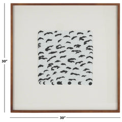 SAFAVIEH Home Nova 30-inch White/Black Framed Wall Art - Black/White