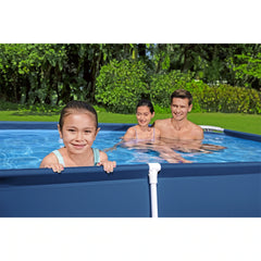 Bestway Steel Pro 8.5'x67"x24" Rectangular Above Ground Outdoor Swimming Pool