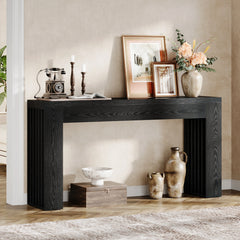 59'' Wood Console Sofa Table Behind The Couch for Entrance, Hallway
