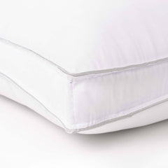 Superior Microfiber Medium Density Pillow with Gusset - White
