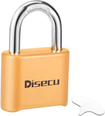 1 Pack disecu Heavy Duty 4 Digit Combination Lock, Outdoor Waterproof Padlock for School Gym Locker, Storage Unit, Shed, Fence, Gate (Green)