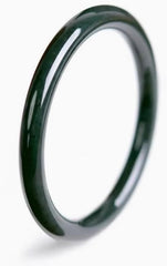 URED Women's Jade Bangle, Natural Jade Bracelet, Feng Shui Good Luck Bangle, Ice Jade Stone Narrow Bracelet