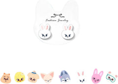Stray Character SKZ Bangchan Lee Know Hyunjin Felix Seungmin Changbin Earrings Stay for Fans