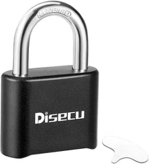 1 Pack disecu Heavy Duty 4 Digit Combination Lock, Outdoor Waterproof Padlock for School Gym Locker, Storage Unit, Shed, Fence, Gate (Green)