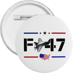 F-47 Jet-Fighter F47 Aircraft Button Pins Round Badge For Men Women