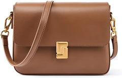 Genuine Leather Women Crossbody Bag Luxury Design Small Square Bag Cowhide Women's Commuter Shoulder Bag Ladies Gift