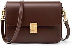 Genuine Leather Women Crossbody Bag Luxury Design Small Square Bag Cowhide Women's Commuter Shoulder Bag Ladies Gift