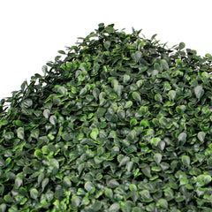 Artificial Boxwood Hedge 20-inch Greenery Panels (Set of 12) - 12pc