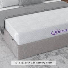 NapQueen Elizabeth 10" Cooling Gel Memory Foam Mattress