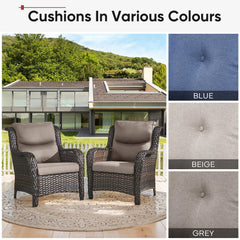 Gymojoy Pillow and Cushion Set Deep Seat Indoor/Outdoor - 25" x 22" x 4"