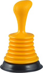 PlumbCraft 14 to 18-in. Adjustable-Flange Heavy-Duty Toilet Plunger 7503590A, Heavy Duty Toilet Plunger for Households, Ergonomic Plunger to Unclog Toilet, Toilet Bowl Plunger with Ergonomic Handle