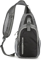 Mens Chest Bag Sling Bags Outdoor Waterproof Shoulder Bag Lightweight Portable Crossbody Sports Backpack, Dark Blue, 19*38*11 cm