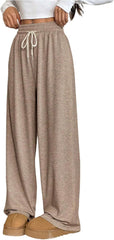 SOLY HUX Women's Drawstring Sweatpants High Waisted Wide Leg Baggy Casual Pants