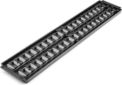 TEKTON 1/4 Inch Drive 2-Rail Socket Organizer Set, Black (26-Tool) | OST01226 | Made in USA