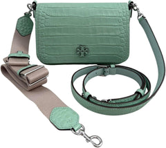 Tory Burch Women's Pebbled Leather Thea Flap Crossbody Shoulder Bag