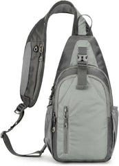 Mens Chest Bag Sling Bags Outdoor Waterproof Shoulder Bag Lightweight Portable Crossbody Sports Backpack, Dark Blue, 19*38*11 cm