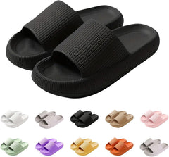 Cloud Slides for Women Men,Comfy Non Slip Shower Slippers Soft and Cozy Open Toe Thick Soles Slippers Comfortable Outdoor and Indoor Slipper Waterproof Quick-Dry Pool Beach Shoes