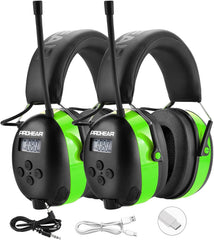 PROHEAR 033 AM FM Bluetooth 5.4 Radio Headphones - USB C Rechargeable 2000mAh Battery - Radio Headset Hearing Protection 31dB SNR - 48Hrs Playtime - Ear Protector for Mowing Lawn, Gifts for Father