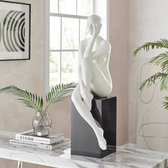 Lady Antoinette Resin Sculpture with Base