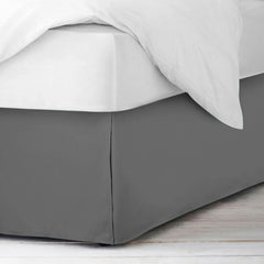 Nestl Pleated 14 inch Tailored Drop Bed Skirt - Soft Double Brushed Premium Microfiber Ruffle Bed Skirt