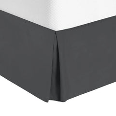 Nestl Luxury Pleated Twin Size 14 inch Drop Bed Skirt