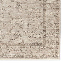 Camille Floral Gray/ Brown Area Rug