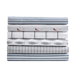 Nautica Cotton Percale Deep Pocket Bed Sheet Sets