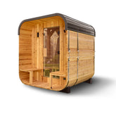 Backyard Discovery Lennon 2-4 Person Outdoor Cube Sauna, Porch