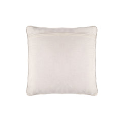 HGTV Home Collection White Boho beaded pillow, White, 18 in