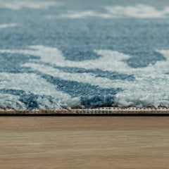 Caistor Coastal Coral Reef Pattern Tropical Area Rug