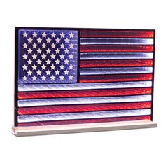 LED Lighted American Flag Patriotic Infinity Tunnel Light - 26.25"