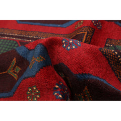 ECARPETGALLERY Hand-knotted Teimani Red Wool Rug - 3'8 x 6'4