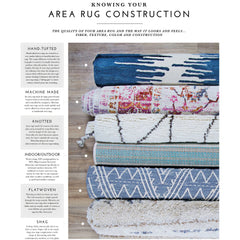 Couristan Chalet Tile Geometric Cowhide Handmade Area Rug