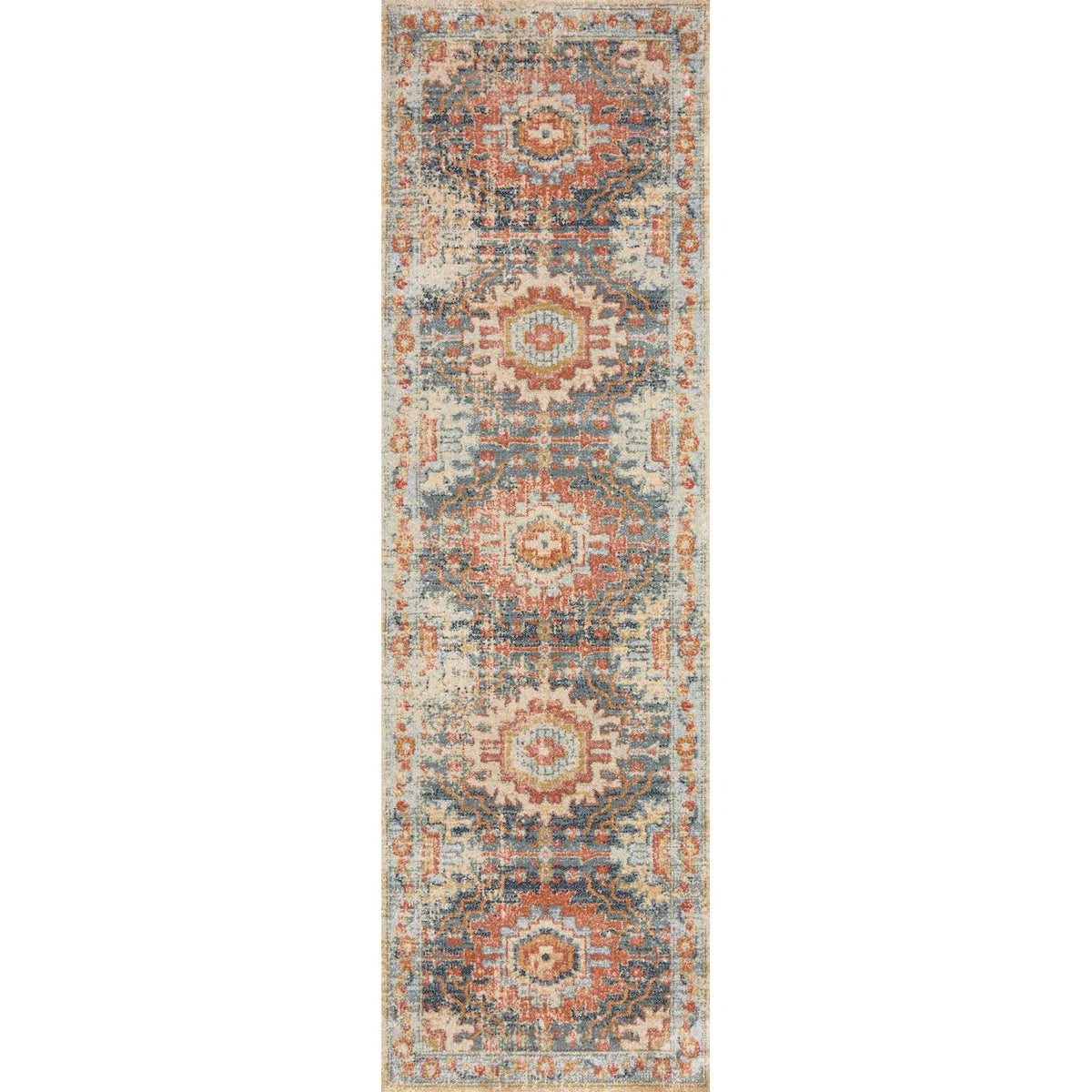 Alexander Home Luxe Fireside Antiqued Distressed Area Rug