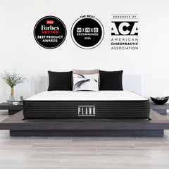 Brooklyn Bedding Plank 10-Inch Two-Sided Firm Mattress with Cooling Top