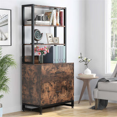 Bookcases with Drawers, Multi-Functional Shelf Units for Collection