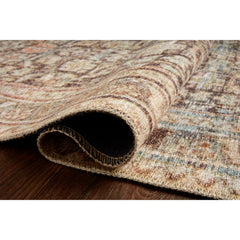 Alexander Home Tremezzina Printed Geometric Botanical Distressed Rug