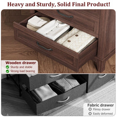 41.3" Tall Vertical Drawer Dresser, with Large Storage