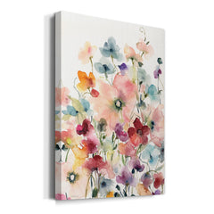 Poppies and Sweetpeas Premium Gallery Wrapped Canvas - Ready to Hang