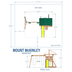 Backyard Discovery Mount McKinley All Cedar Wood Swing Set