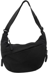 Nylon Crescent Crossbody Bag for Women Shoulder Tote Handbag Casual Sling Bag Dumpling Purse Bag for Outdoor Travel