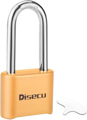 1 Pack disecu Heavy Duty 4 Digit Combination Lock, Outdoor Waterproof Padlock for School Gym Locker, Storage Unit, Shed, Fence, Gate (Green)