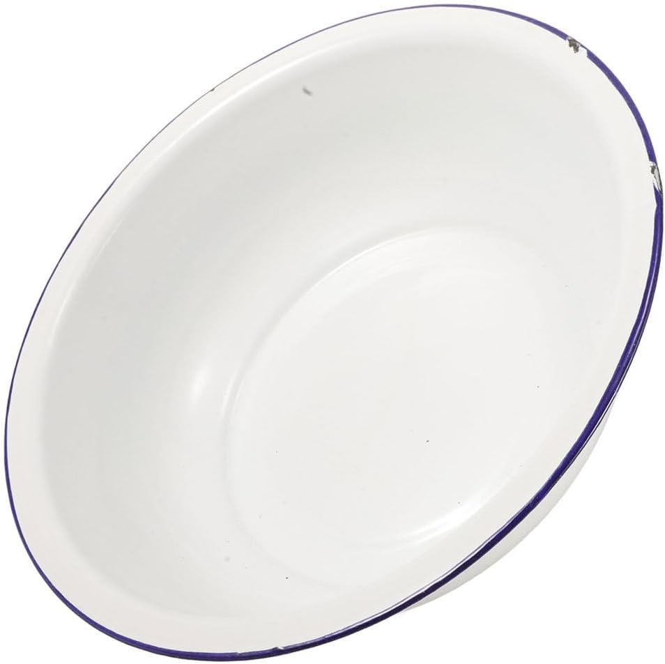 Enamel Wash Basin 28cm Large Enamel Mixing Bowl Face Washing Basin Sourdough Bowl Footbath