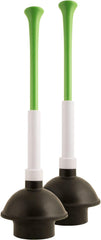 PlumbCraft 14 to 18-in. Adjustable-Flange Heavy-Duty Toilet Plunger 7503590A, Heavy Duty Toilet Plunger for Households, Ergonomic Plunger to Unclog Toilet, Toilet Bowl Plunger with Ergonomic Handle