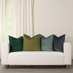 Siscovers Fluctuate Pleated Velvet Throw Pillow
