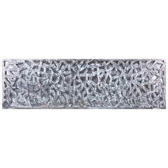 Polished Steel Wall Sculpture Abstract Wall Art with Gold/Silver Leaf