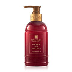 SPA CEYLON Cardamom Rose Hand & Body Lotion | Body Cream with Coconut, Almond & Himalayan Rose | Hydrating & Soothing for All Skin Types | Vegetarian & Ethical