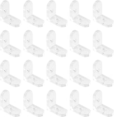 L Brackets Transparent 40Pcs Clear Acrylic Corner Bracket 90 Degree Support Shelf Corner Brace Right Angle Bracket