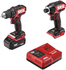 SKIL Brushless 20V Compact Multi-Head Drill Driver Kit Including 2.0 Ah USB-C Battery & PD Charger-QD6293B-10
