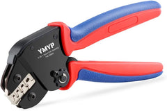 Open Barrel Terminal Wire Crimping Tool with 590PCS JST-SM Connectors Kit- 24-16 AWG (0.25-1.5mm²) Crimper for AMP-TE 2.8/4.0/4.8/6.3 JST-SM2.54/XH2.54/VH3.96 & Molex (DX-YM-58BS+590PCS)
